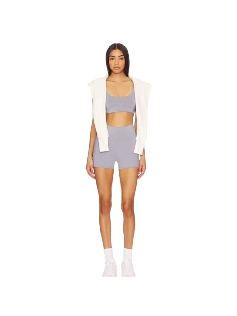WellBeing + BeingWell Sports Bra in Windy Gray